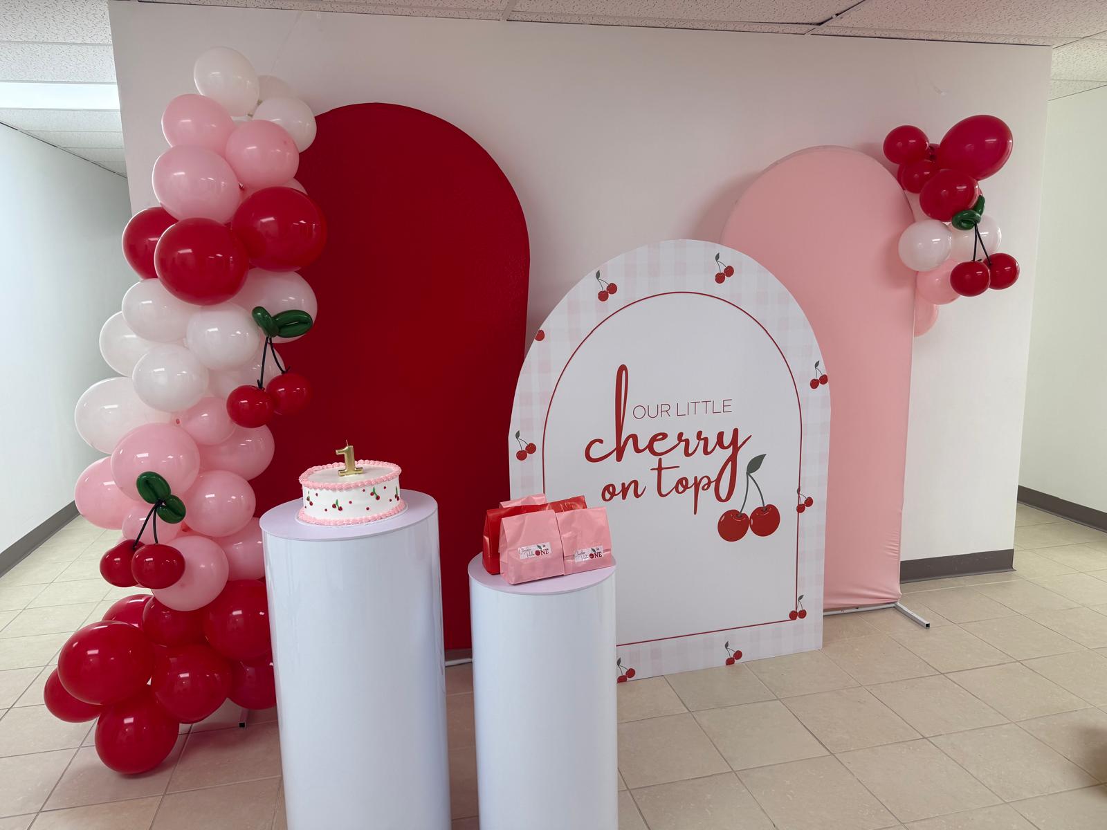 Decoración temática cherry on top